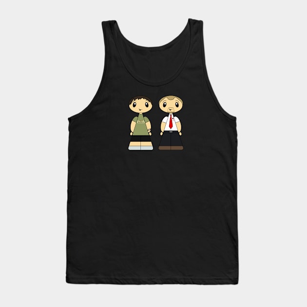 Comicones #12 - Ed and Shaun Tank Top by Official Comicones